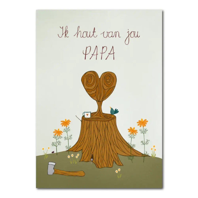 Ik hout van jou papa | kaart
