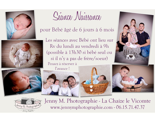 Carte cadeau Séance photo "Bébé Famille" - shooting de 45min à 2h maxi, 10 photos au choix envoyées en téléchargement et remises sur tirages 10x15cm