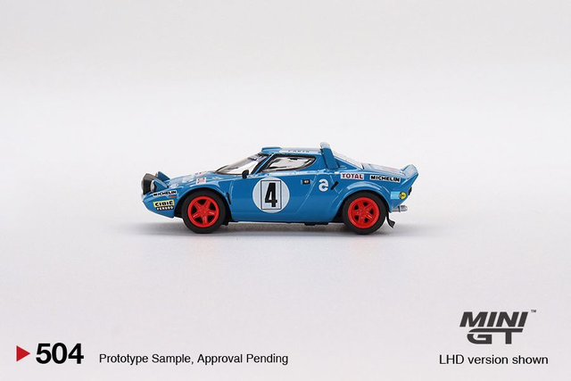 MGT00504 Mini GT 1/64 Lancia Stratos HF 1979 Rally MonteCarlo Winner #4 (LHD)
