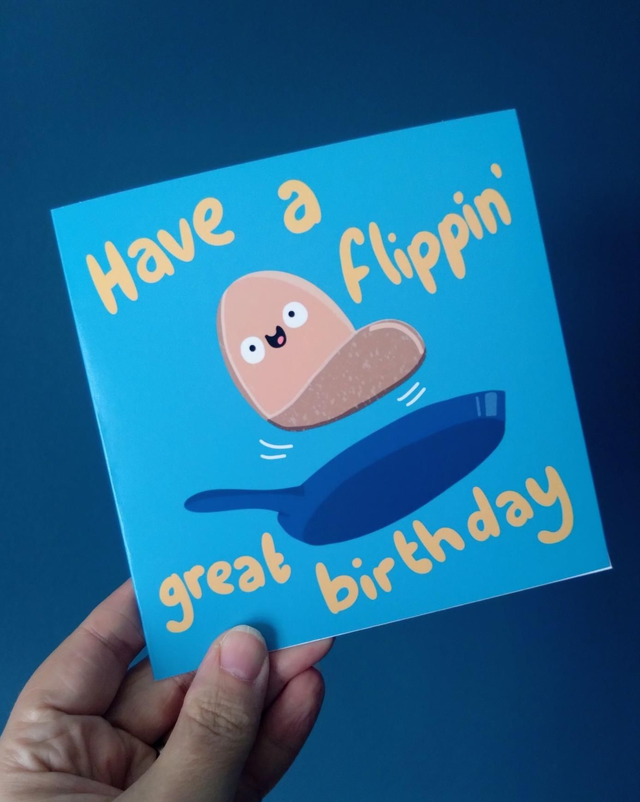 Pancake birthday card