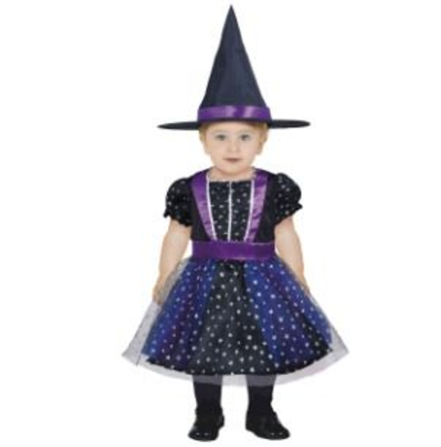 HALLOWEEN , 76117 STARRIED WITCH, BABY, 18 – 24 MESI