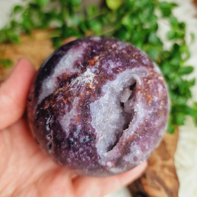 Purple Sphalerite Large Sphere 911g