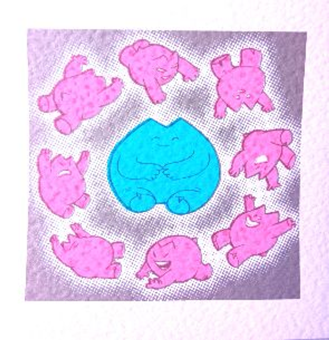 Sérigraphie Wolfi Idole