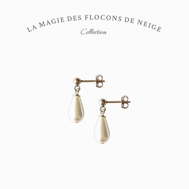 Boucles d&#039;oreilles en gold filled - La magie des flocons de neige
