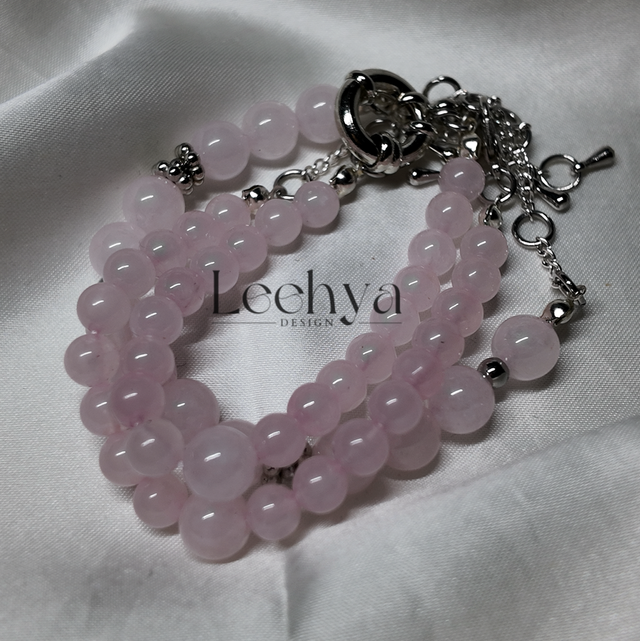 Bracelets Sakura - Quartz rose