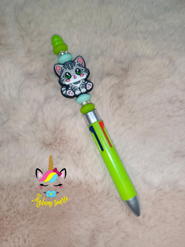 Stylo 4 couleurs Chat