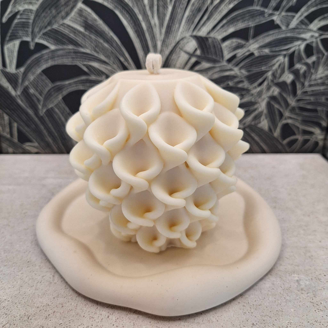 Bougie fleur d&#039;arum🌸