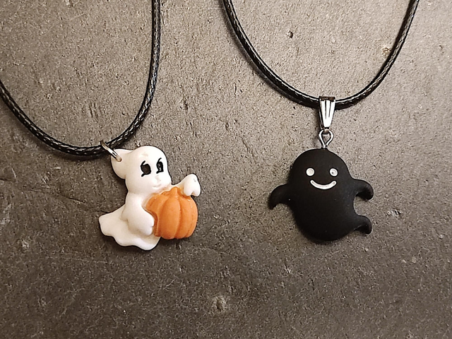 Ghost Halloween Necklace