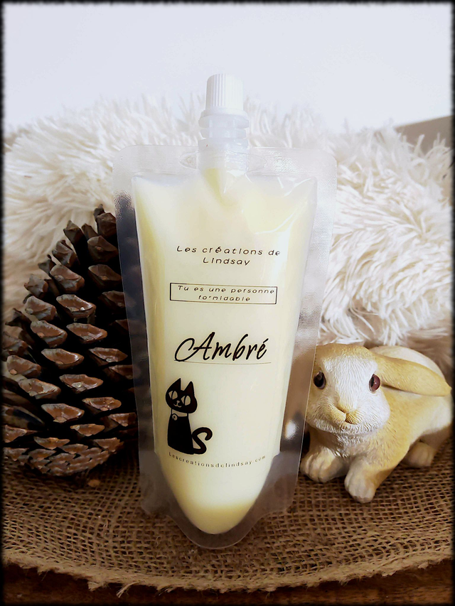 Fondant parfumé compressible Ambré - Squeezable wax 