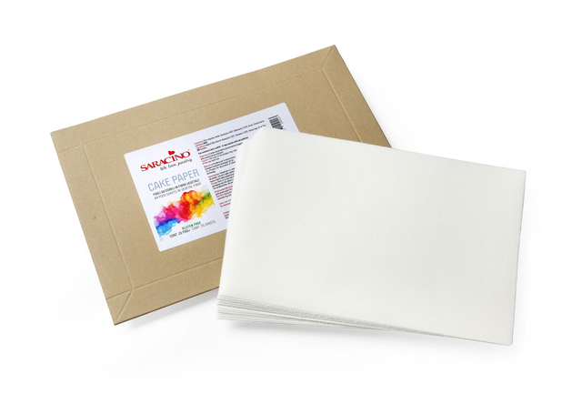 Cake Paper 25 Leaves white