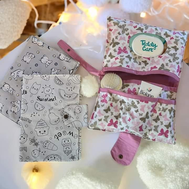 Pochette à langer nomade papillon 