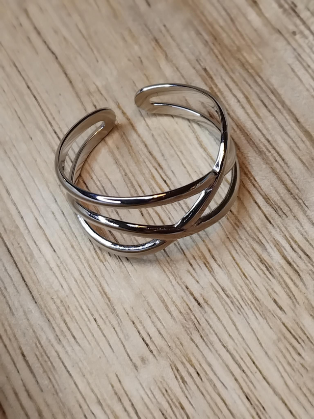 Bague ajustable en acier inoxydable 