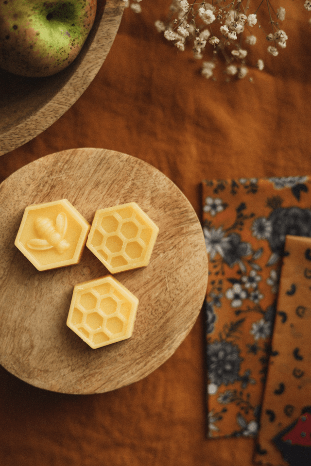 Briques de recharge pour emballage alimentaire à la cire d&#039;abeille