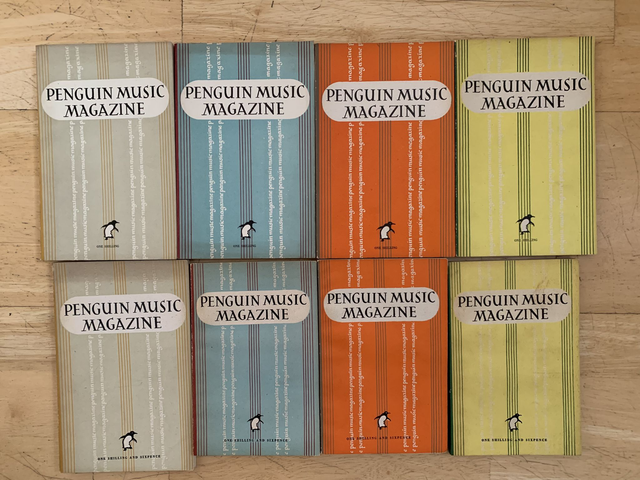 Penguin Music Magazine set Volumes 1-8 vintage periodicals (1947-1949)