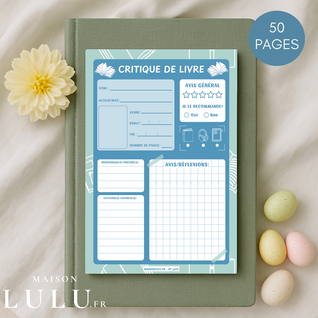 Bloc-Note Suivi, Avis, Résumé et Critique de Livres