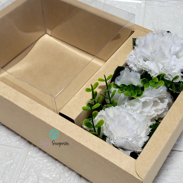 Caja Para MiniTorta Tapa alta Acetato y Division