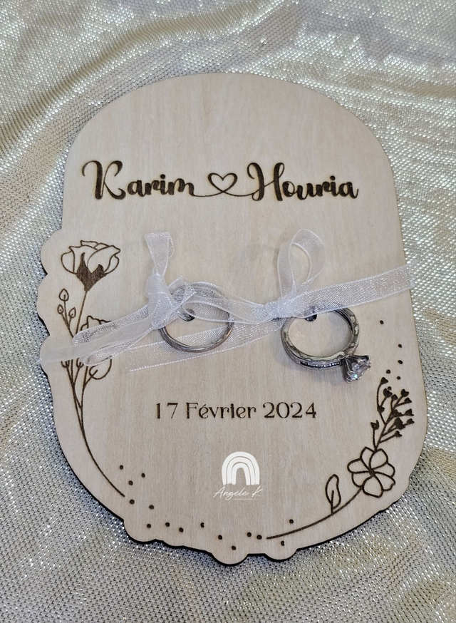 Porte alliances en bois