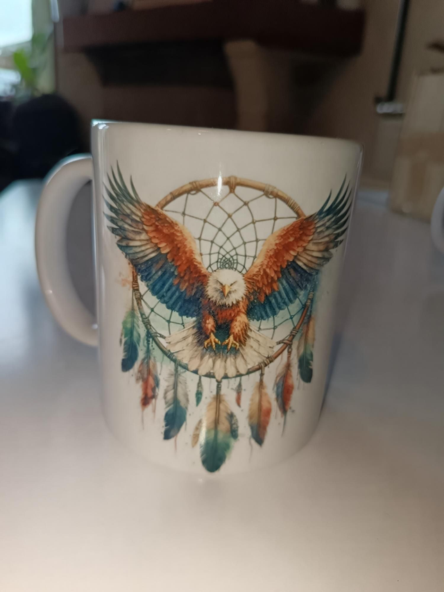 Tasse aigle attrape rêves 