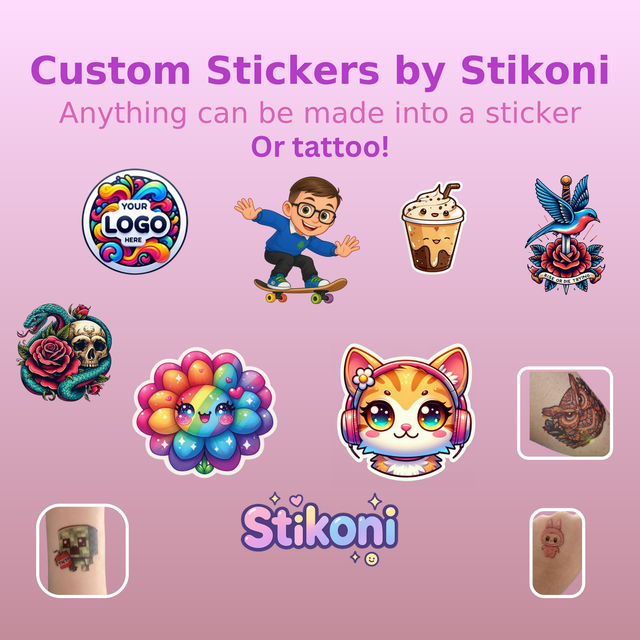 Custom Stickers: Personalized Logo, Name, Photo, Gaming Tag