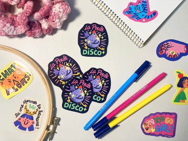 Sticker "La Poule Disco" 🐔🪩