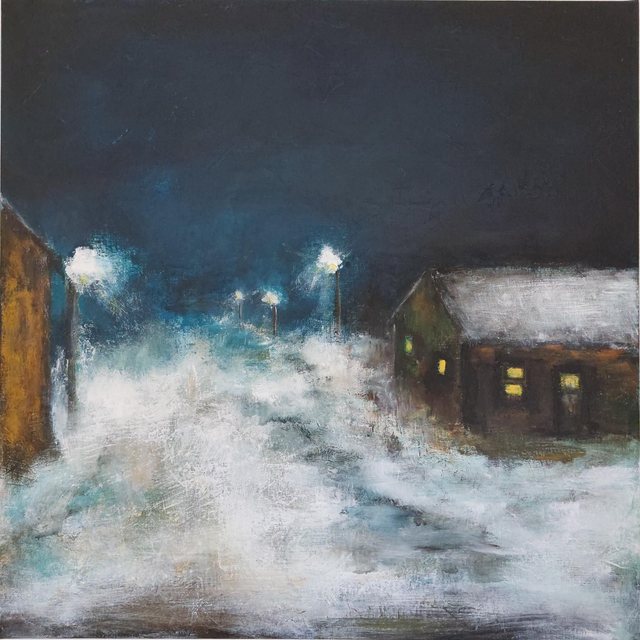 DOUCE NUIT D'HIVER II - 70x70cm 