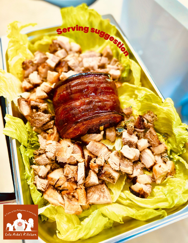 Gourmet Seasoned Rolled Pork Belly (Lechon) Quick-frozen raw, ready to roast