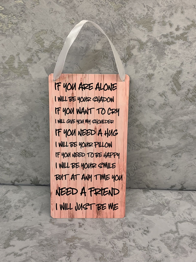 If you are alone sign