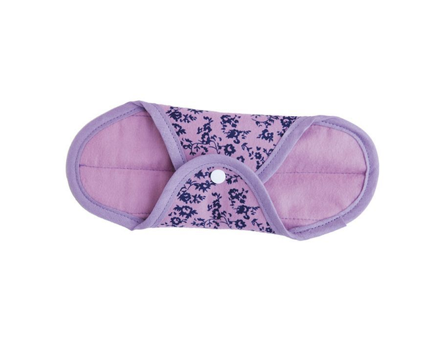 [Anae] Wasbaar maandverband - Dag - 2 st. - Paarse bloemen Dag