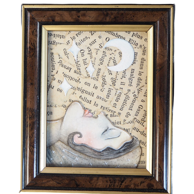 Gitane éclairée par la lune