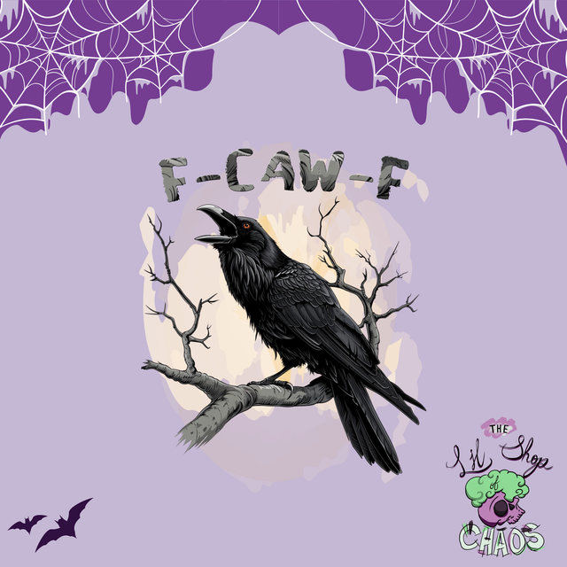 F-Caw-F | Keyring, Pin or Phone Grip | 214