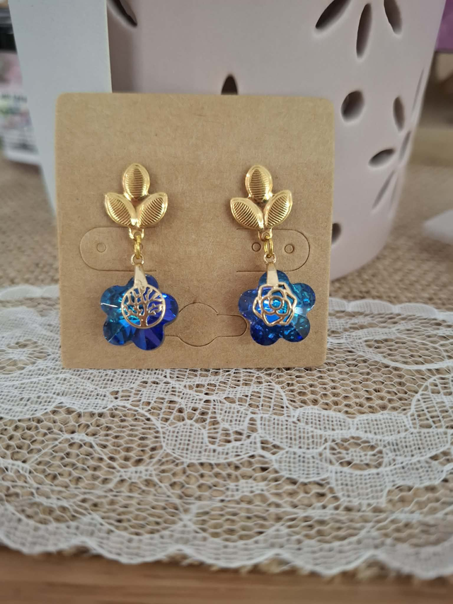 Boucles d&#039;oreille bleu