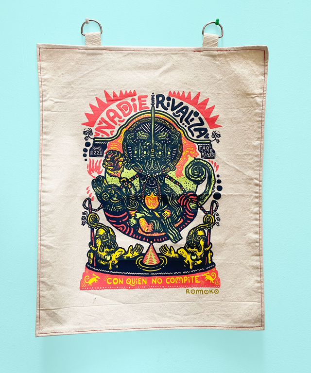 NADIE RIVALIZA - art print tapestry