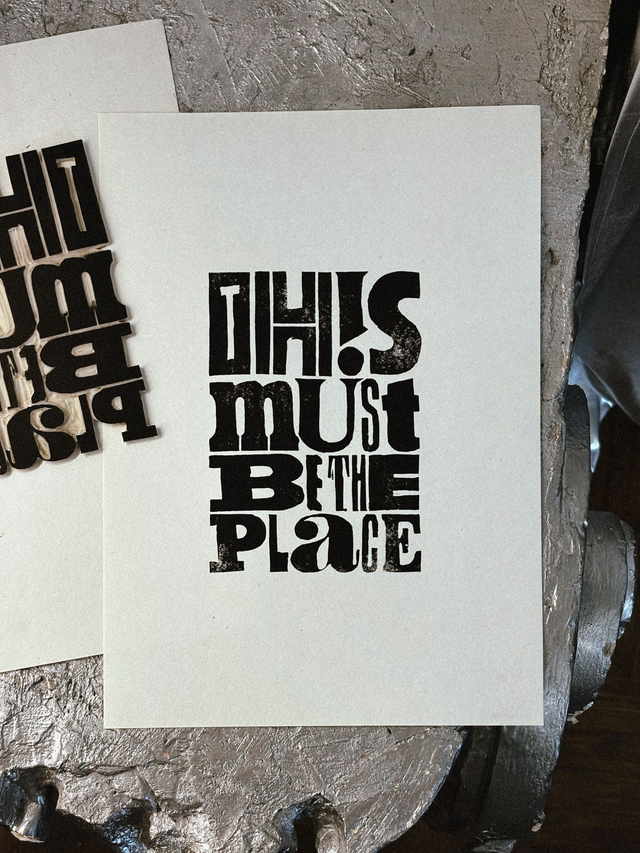 This must be the place (Talking Heads tribute) - linoryt A4