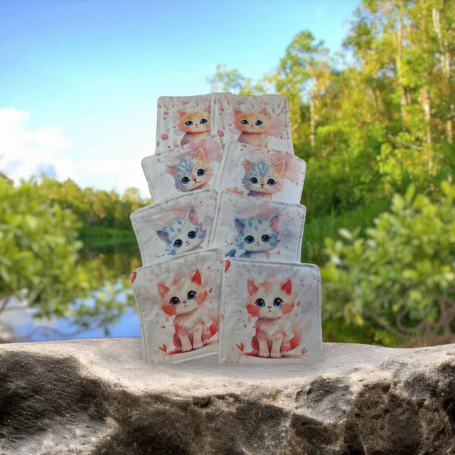 Lot de lingettes chat