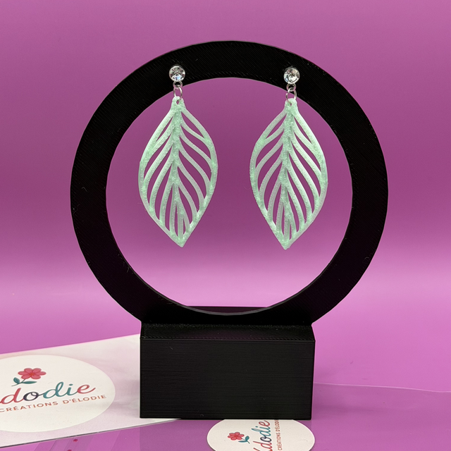 Boucles d’oreilles feuilles