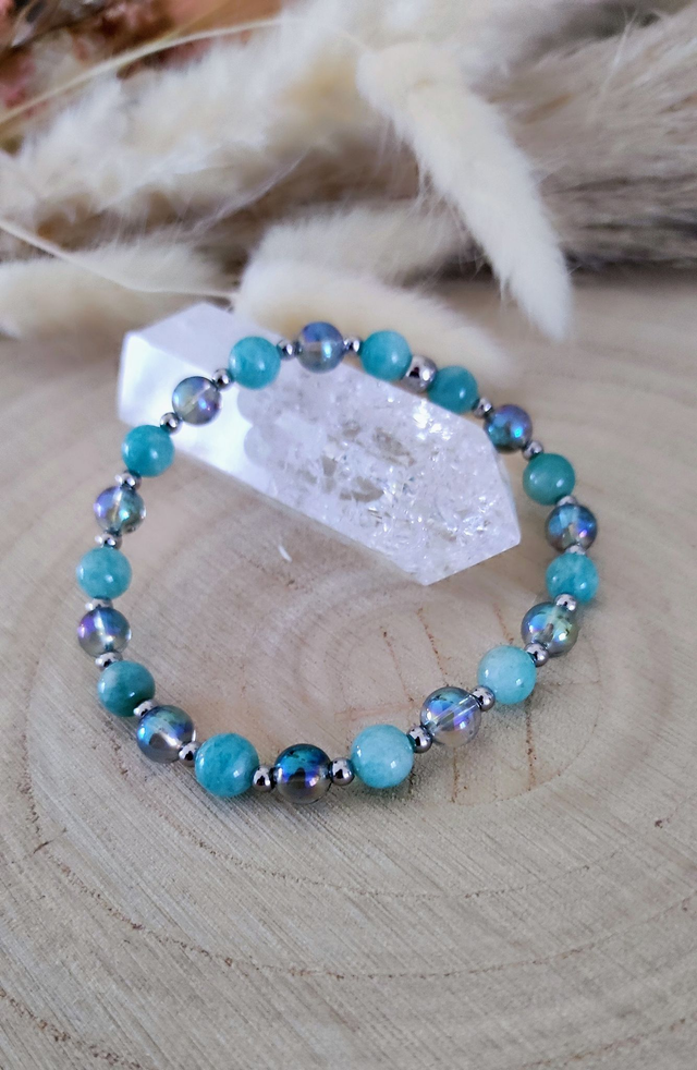Bracelet "Colère" Amazonite