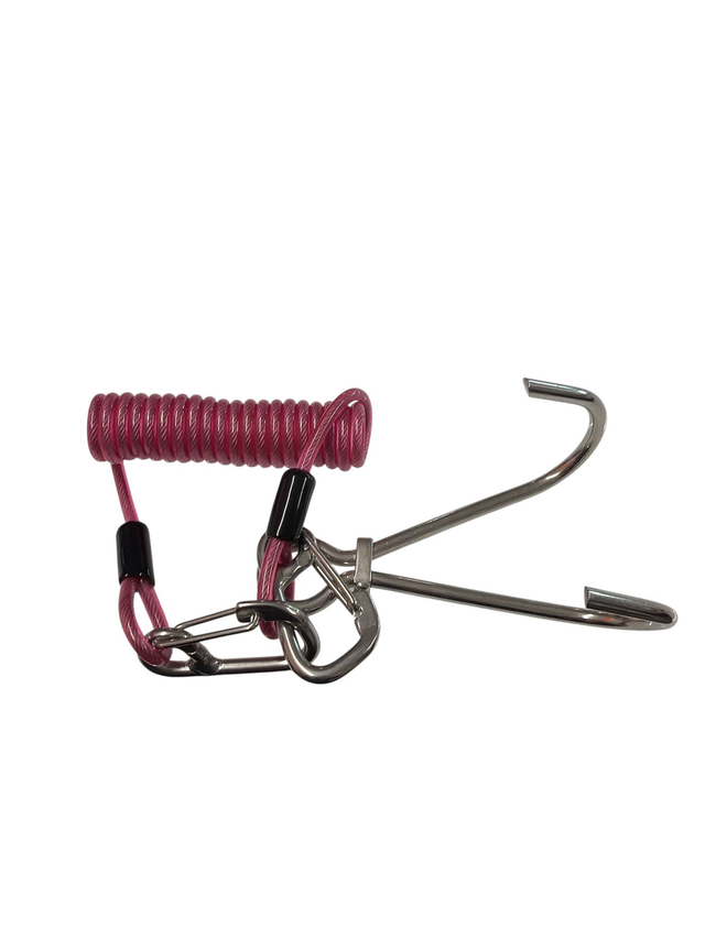 Bestdivers Crochet double avec câble en spiral