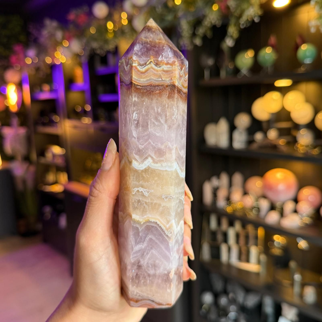 Amethyst with Crazy Lace Agate Tower R54Q5A (4)