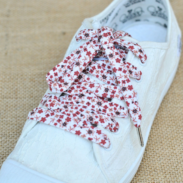 Lacets Liberty - Flora- Bordeaux