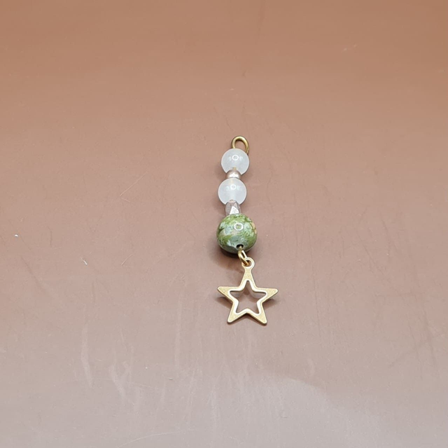 Pendentif Quartz rose - unakite