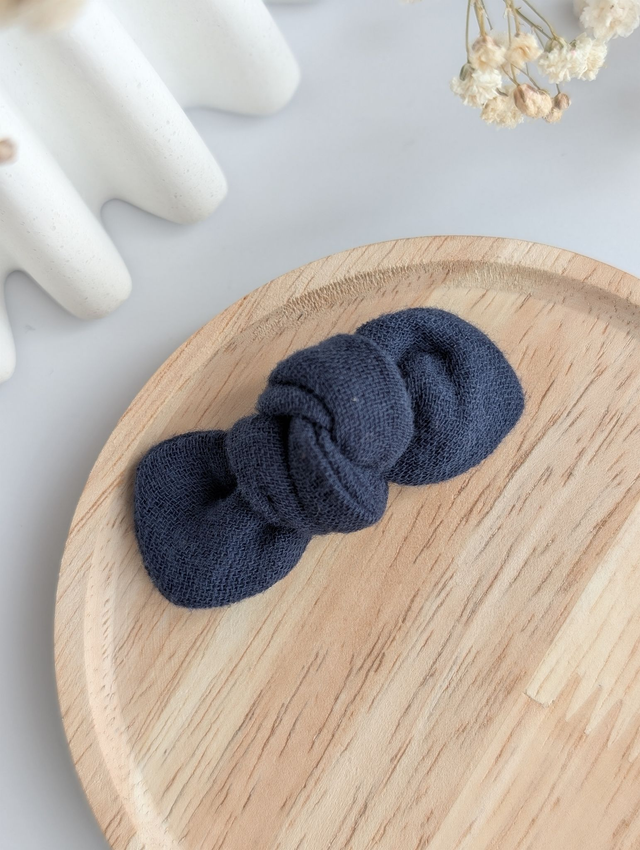 Elastique Noeud Romie bleu marine