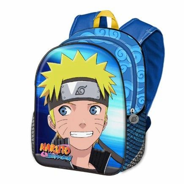 Mochila 3D Relieve Naruto 31cm
