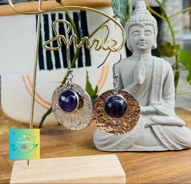 🧘‍♀️Boucles d’oreilles en Améthyste