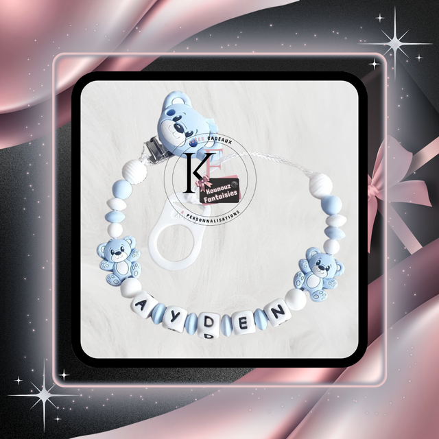 Attache-tétine Ourson