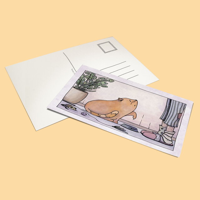 Postcard "EMPTY" - colored version