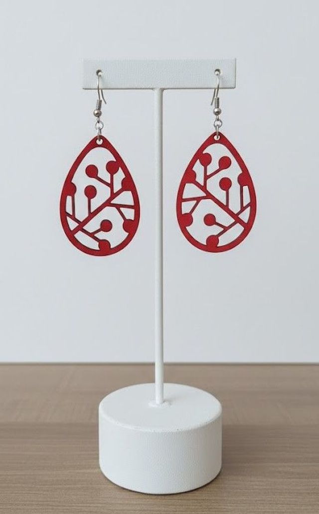 Boucles d'oreilles "baies de rosée"