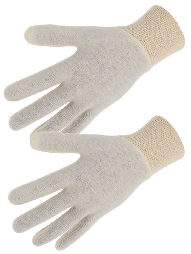 PAIRE SOUS-GANTS ECRU LEGER HOMME. 
