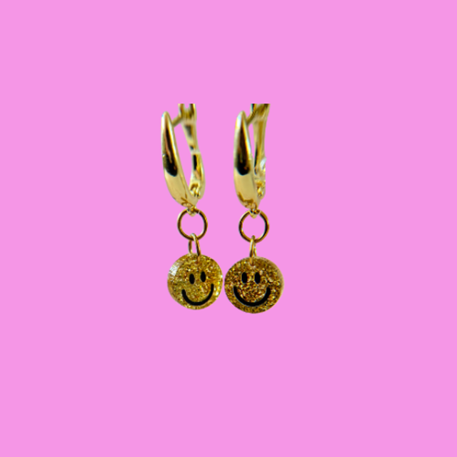 Smiley Christmas Earrings