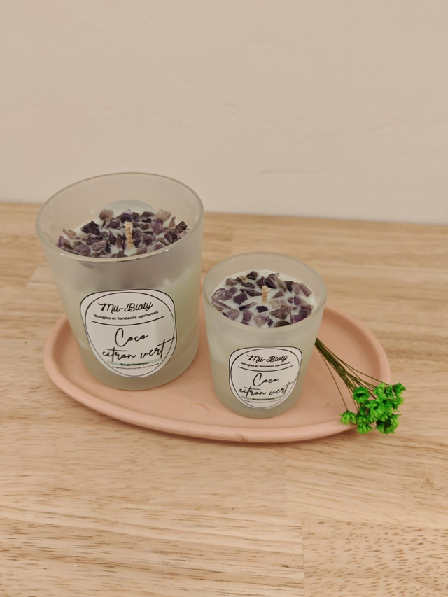 Bougie Améthyste : Coco citron vert