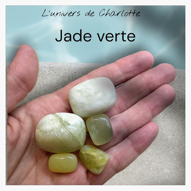 Pierre roulée "Jade verte"
